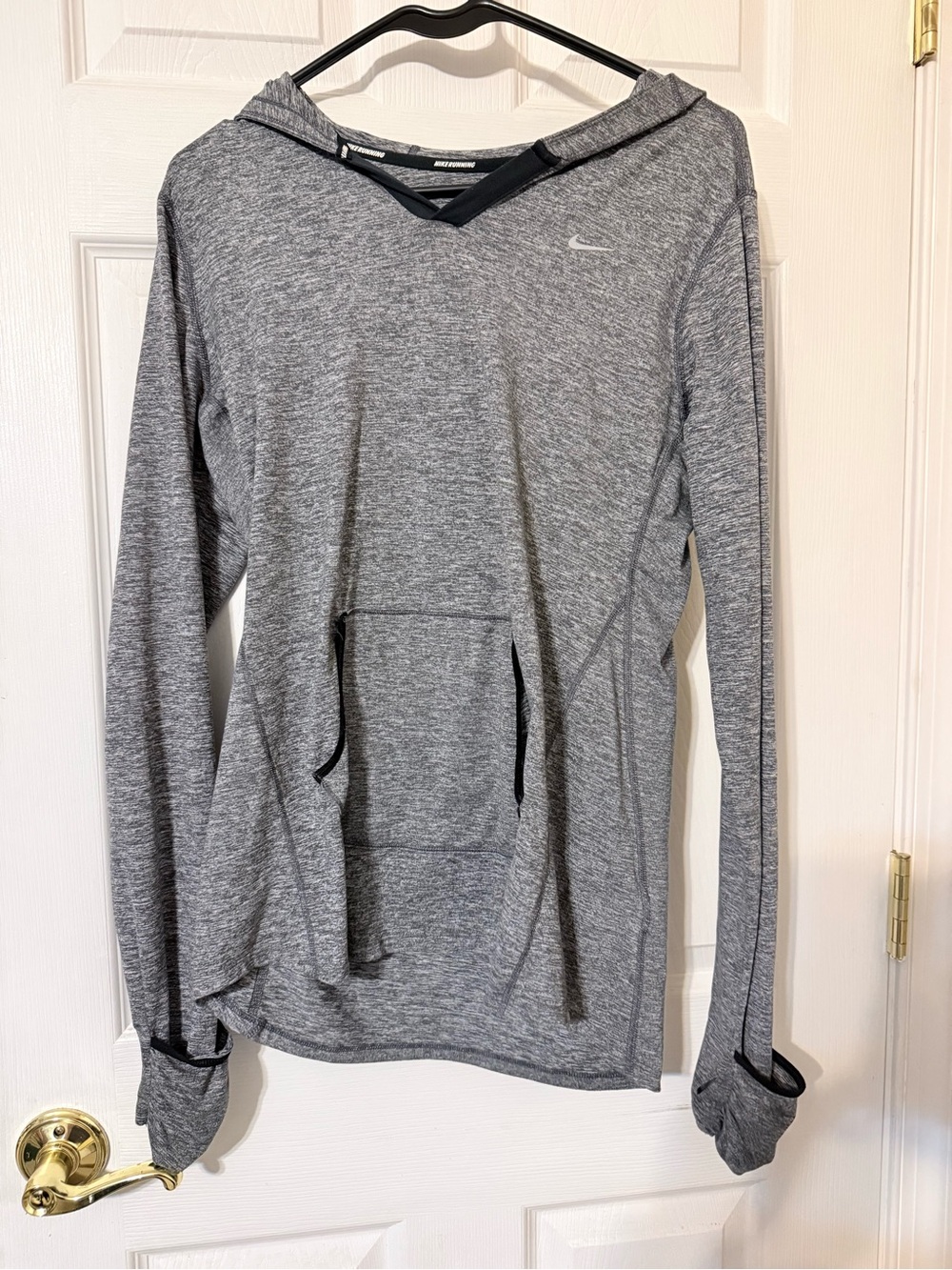 Nike Gray running Lightweight Hoodie Pullover